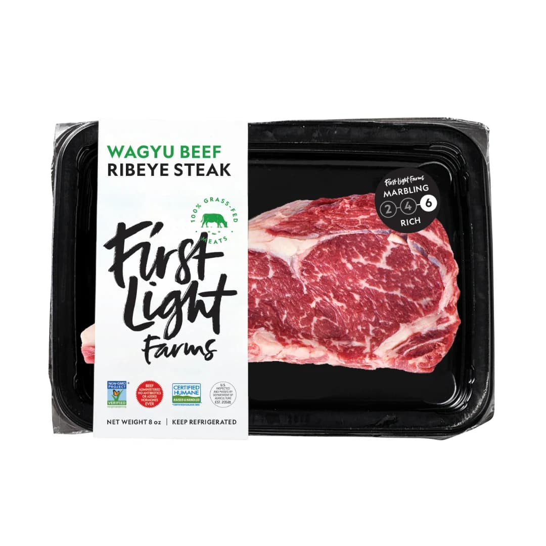 First Light Grass-Fed Wagyu Ribeye Steak, 8 oz — product image 1