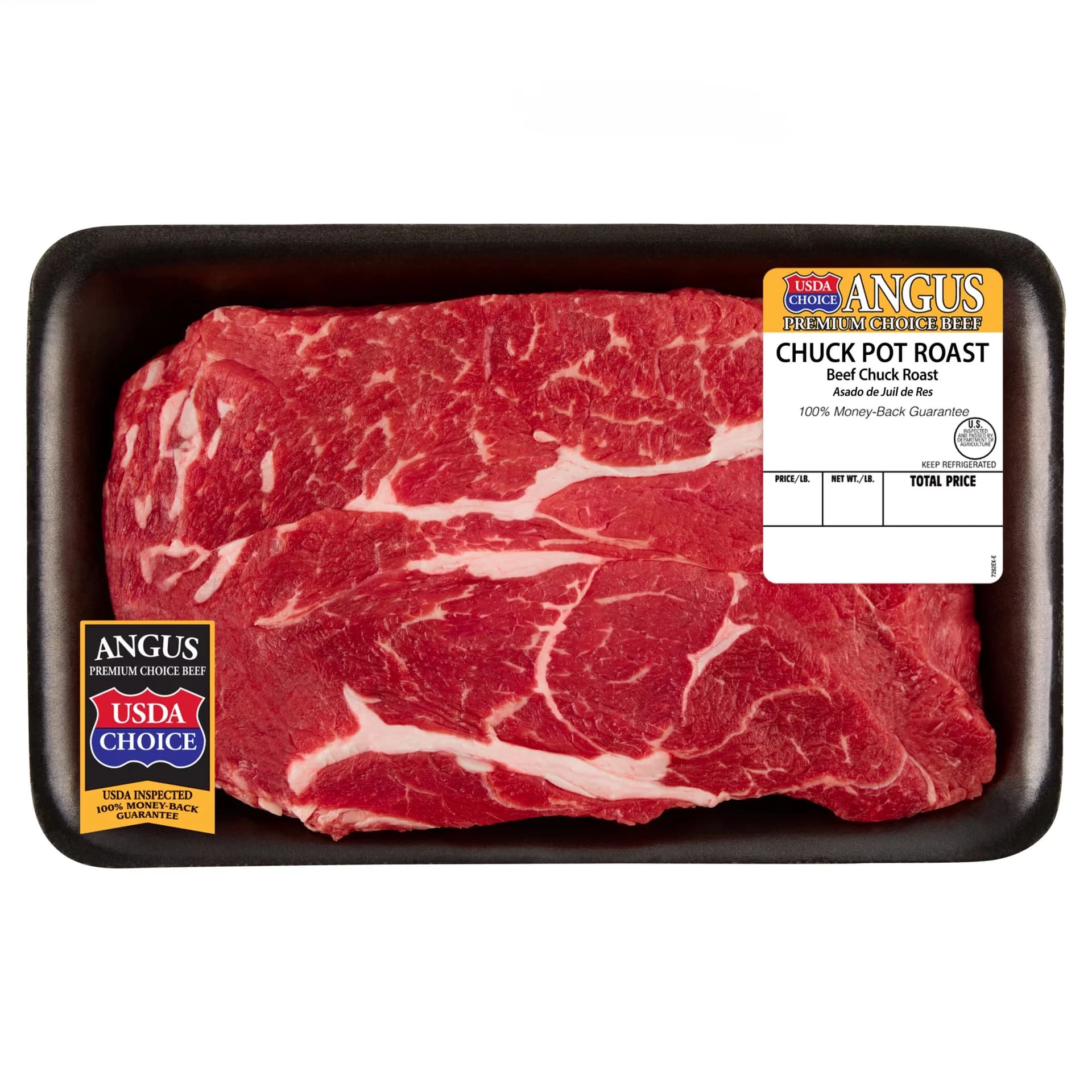 Chuck Roast, Choice Angus Beef, Tray, Fresh, 2.25 - 2.75 lb — product image 1