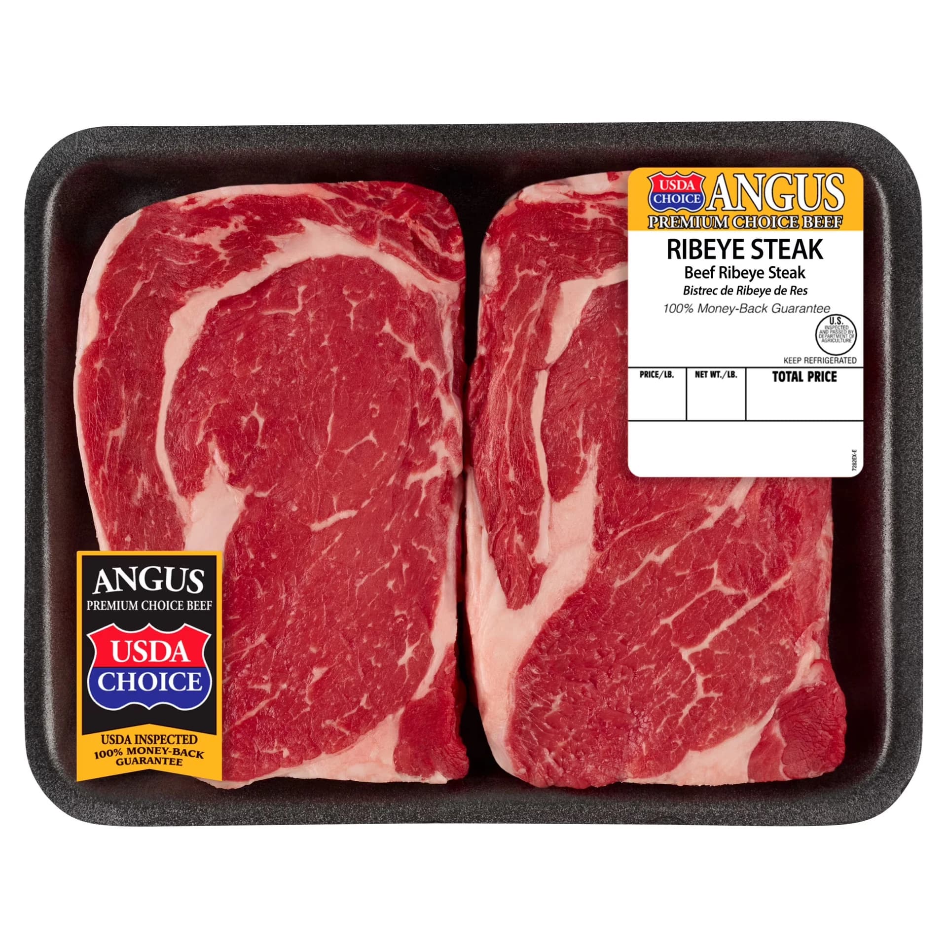 Ribeye Steak, Choice Angus Beef, 2 Per Tray, 1.50 - 2.65 lb — product image 1