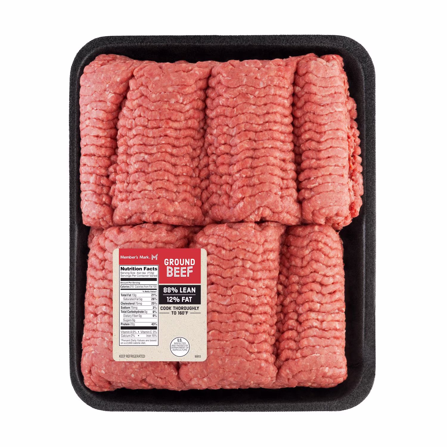 Member's Mark 88/12 Ground Beef, priced per pound — product image 2