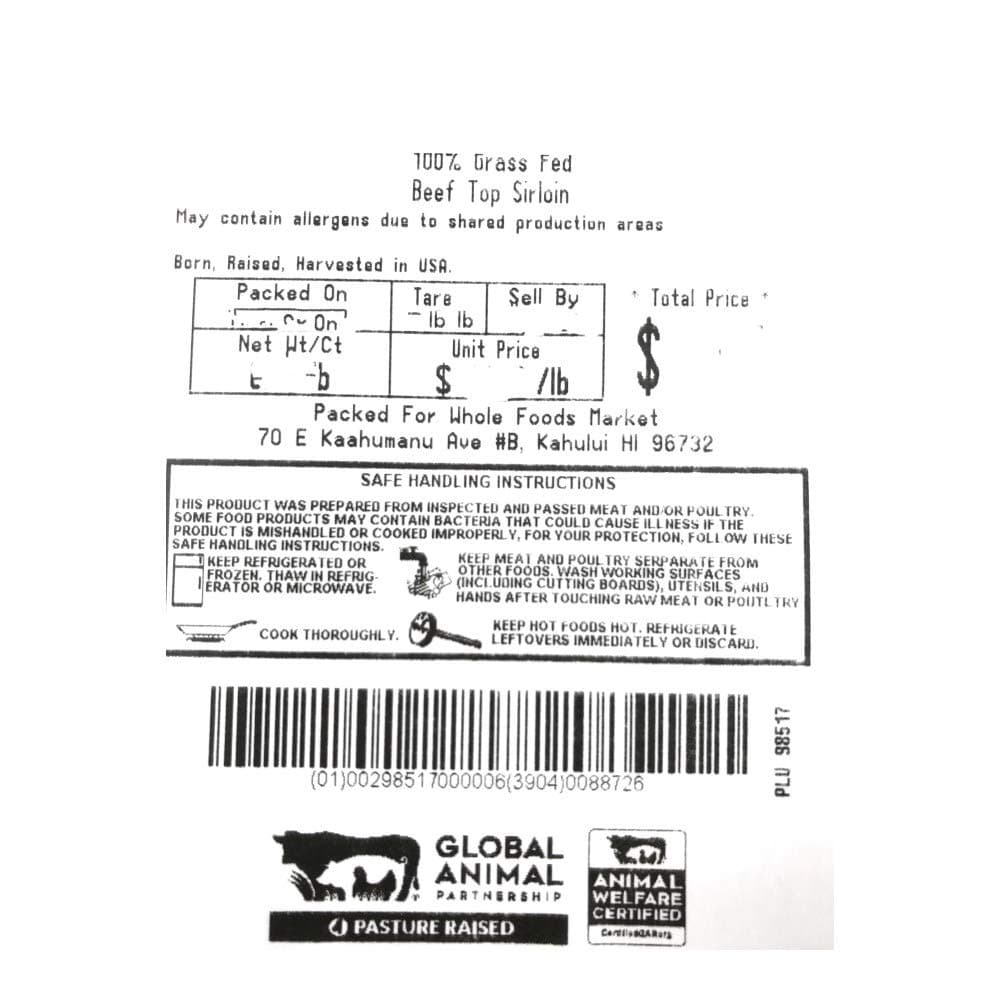 Hawaii Big Island Beef Top Sirloin — product image 2