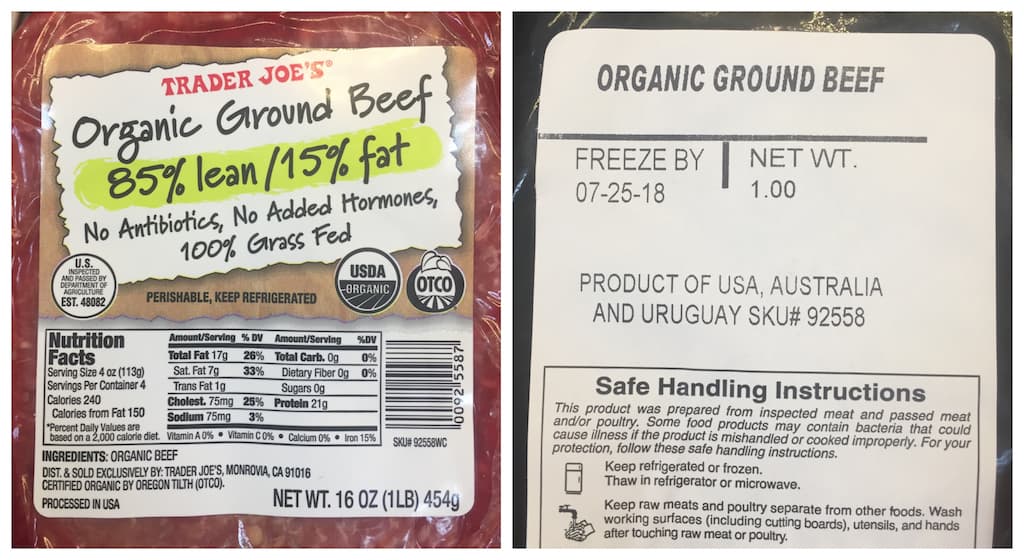 Organic Ground Beef 85/15 — product image 1