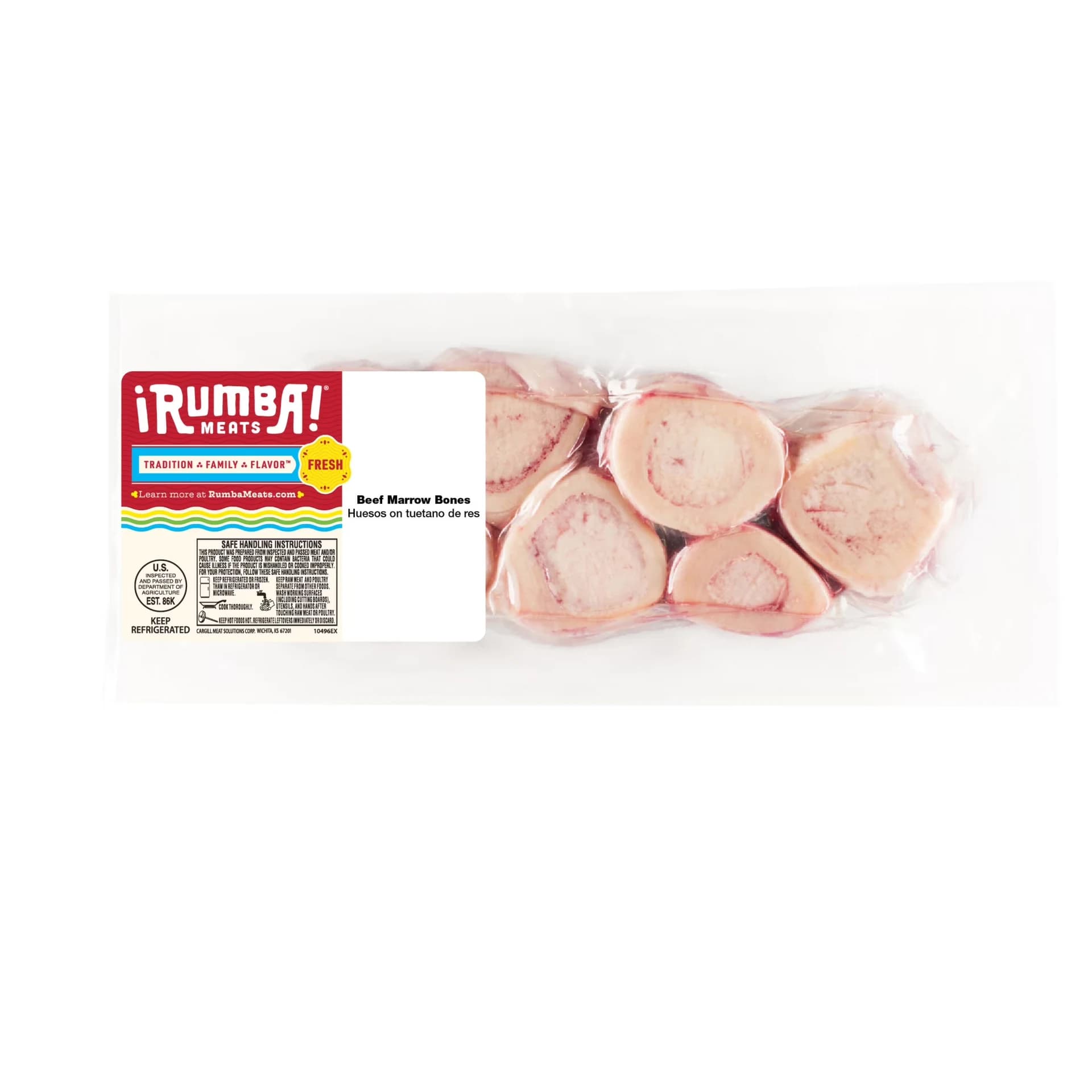 Rumba Meats Beef Marrow Bones (Hueso Con Tuetano De Res), Fresh, 0.91-1.91 lbs. — product image 1