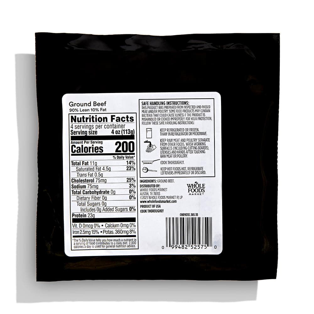 365 By Whole Foods Market, Ground Beef, 90% Lean/10% Fat, Step 1, 16 Ounce — product image 2