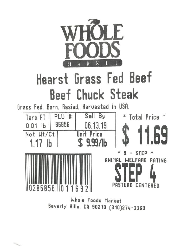 Hearst Ranch Boneless Beef Chuck Steak — product image 4