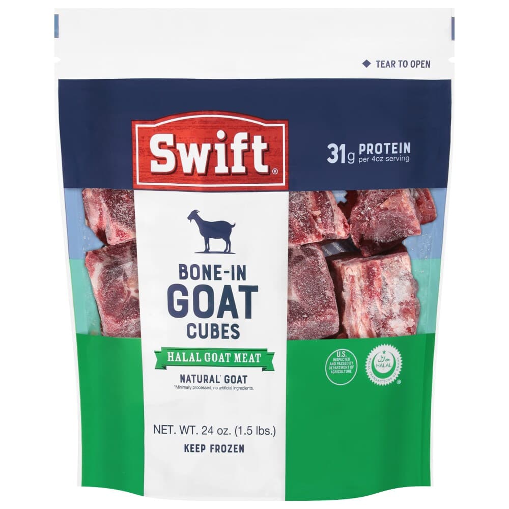 Swift Bone-In Goat Cubes, 24 oz — product image 2