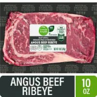 Simple Truth® Natural Grass Fed Angus Beef Ribeye Steak — product image 1