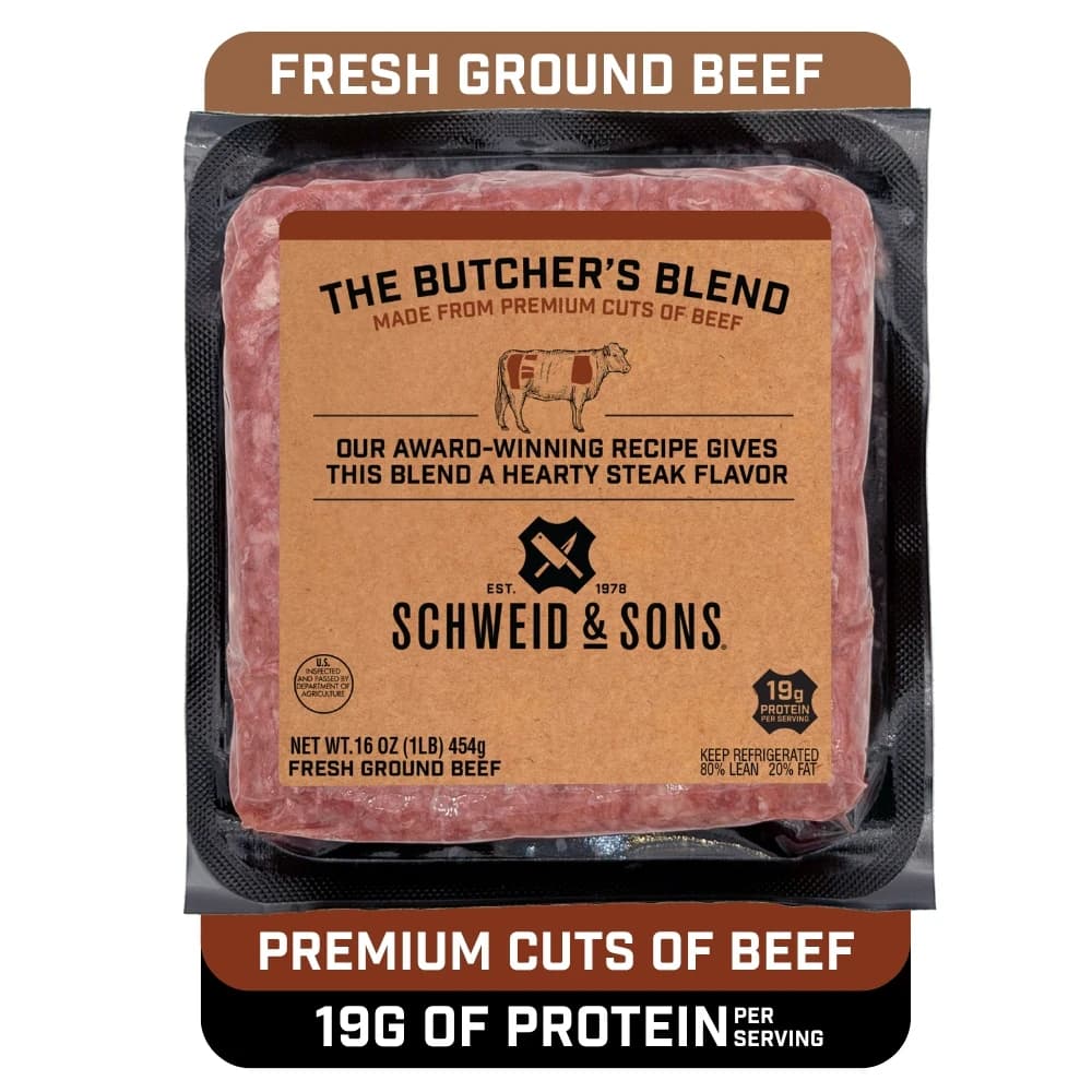 Schweid & Sons The Butcher's Blend Ground Beef 1 lb Brick — product image 2