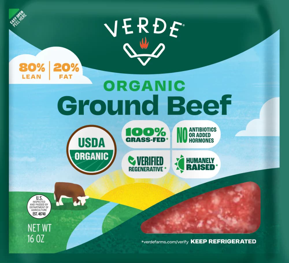 Verde® Organic Grass-Fed 80/20 Ground Beef — product image 3