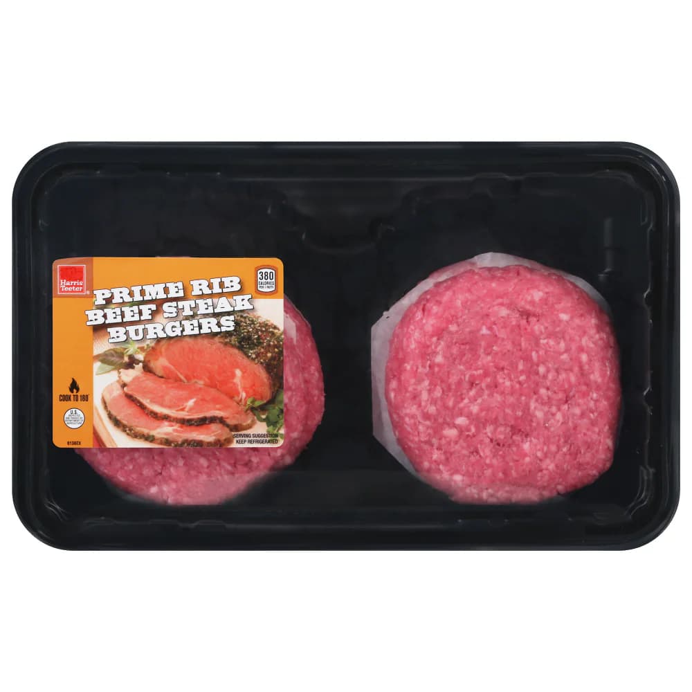 Harris Teeter 80/20 Prime Rib Beef Steak Burgers — product image 3