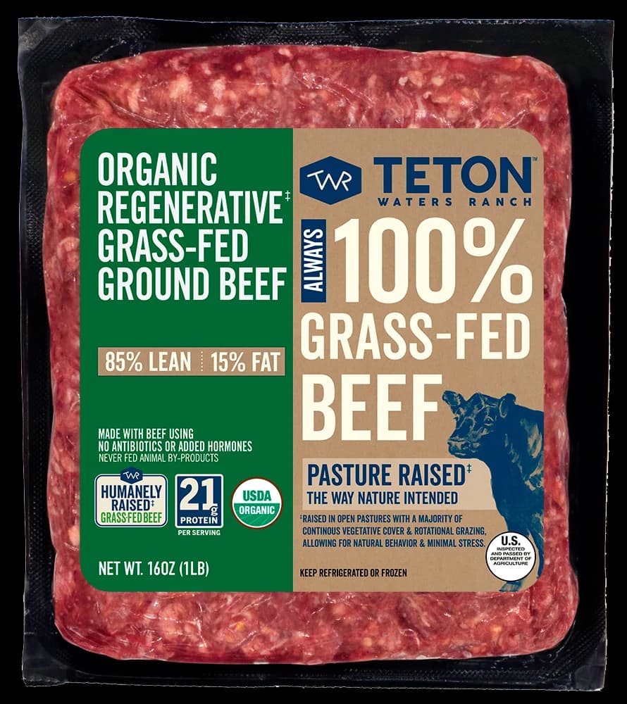 Teton Waters Ranch Organic Regenerative 85/15 Ground Beef, 16 oz — product image 2