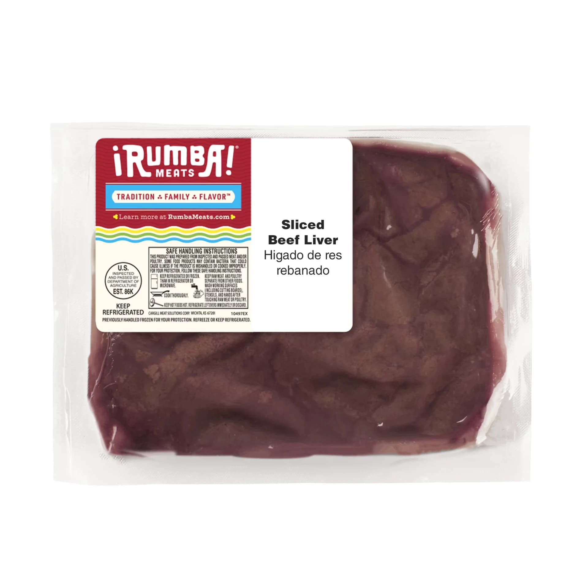 Rumba Meats Beef Liver Sliced (Higado De Res Rebanado), Fresh, 0.65-2.41 lbs. — product image 1