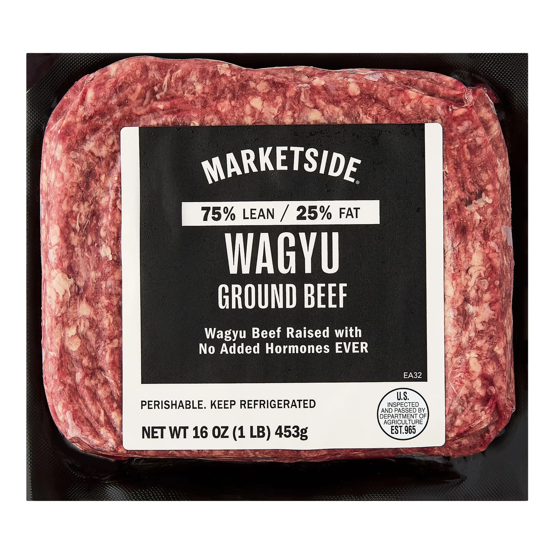 Marketside Ground Wagyu Beef, 75% Lean/25% Fat, 1 lb — product image 1