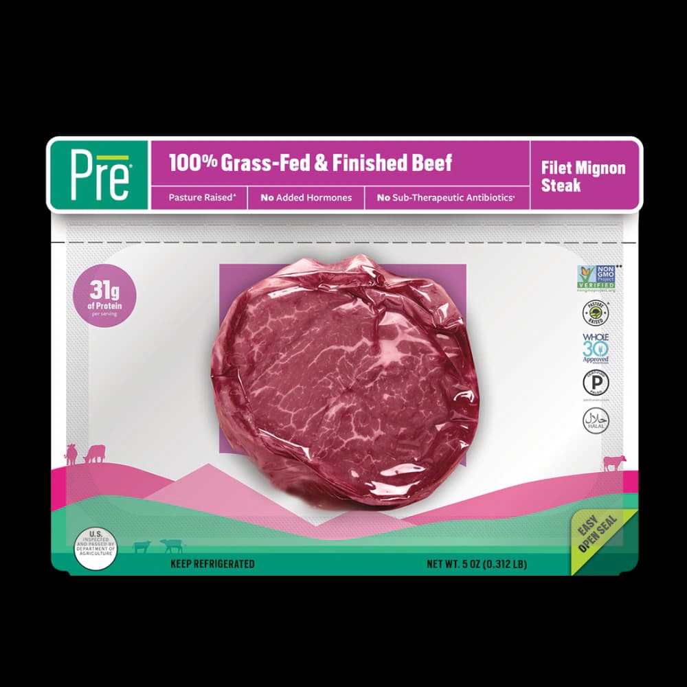 Pre® 100% Grass-Fed & Grass-Finished Beef Filet Mignon Steak — product image 4