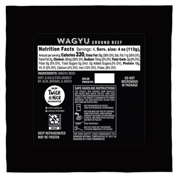 Specially Selected 75% Lean/25% Fat Wagyu Ground Beef — product image 4