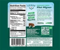 Verde® 100% Grass-Fed Organic Beef Filet Mignon — product image 1