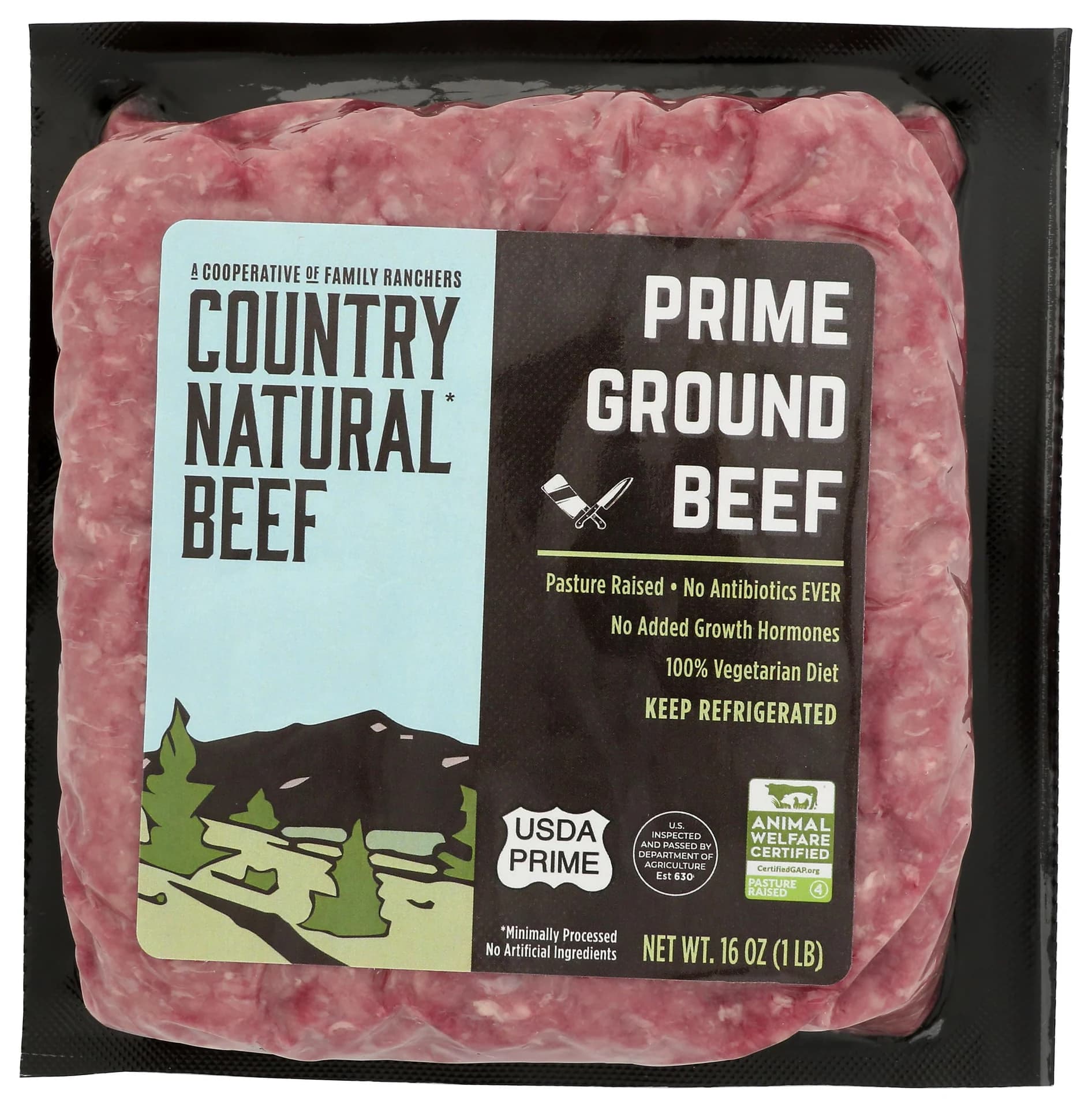 Country Natural Beef Beef Brick Prime Step 1 — product image 1