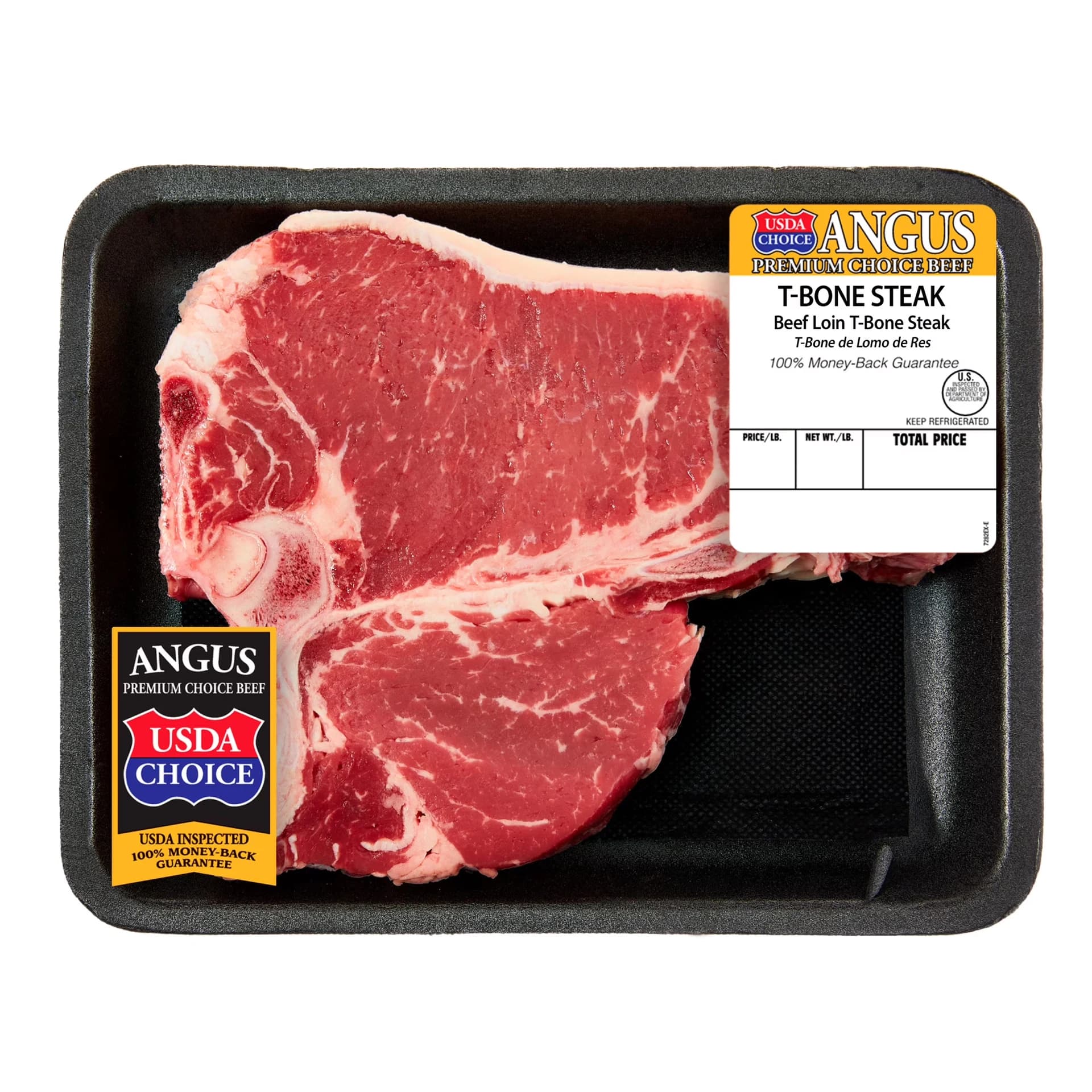 T-Bone Steak Choice Angus Beef, 1 Bone-In Steak per Tray, Fresh, 1.45 - 3.25 lb — product image 1