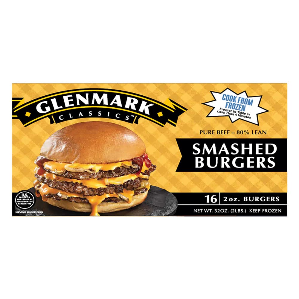 Glenmark Smashed Burgers, 32 oz — product image 1