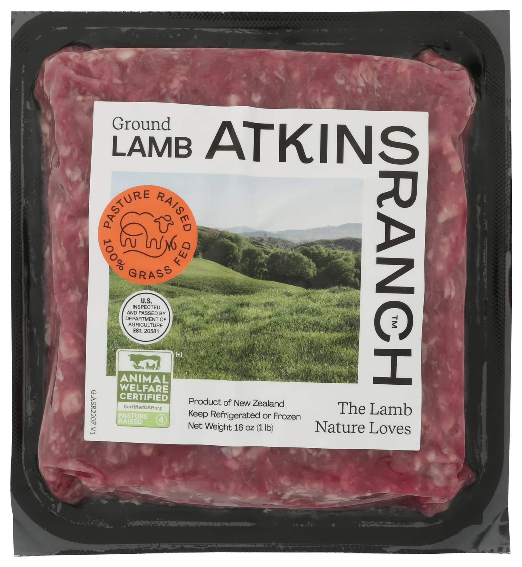Atkins Ranch Ground Lamb, 1lb — product image 2