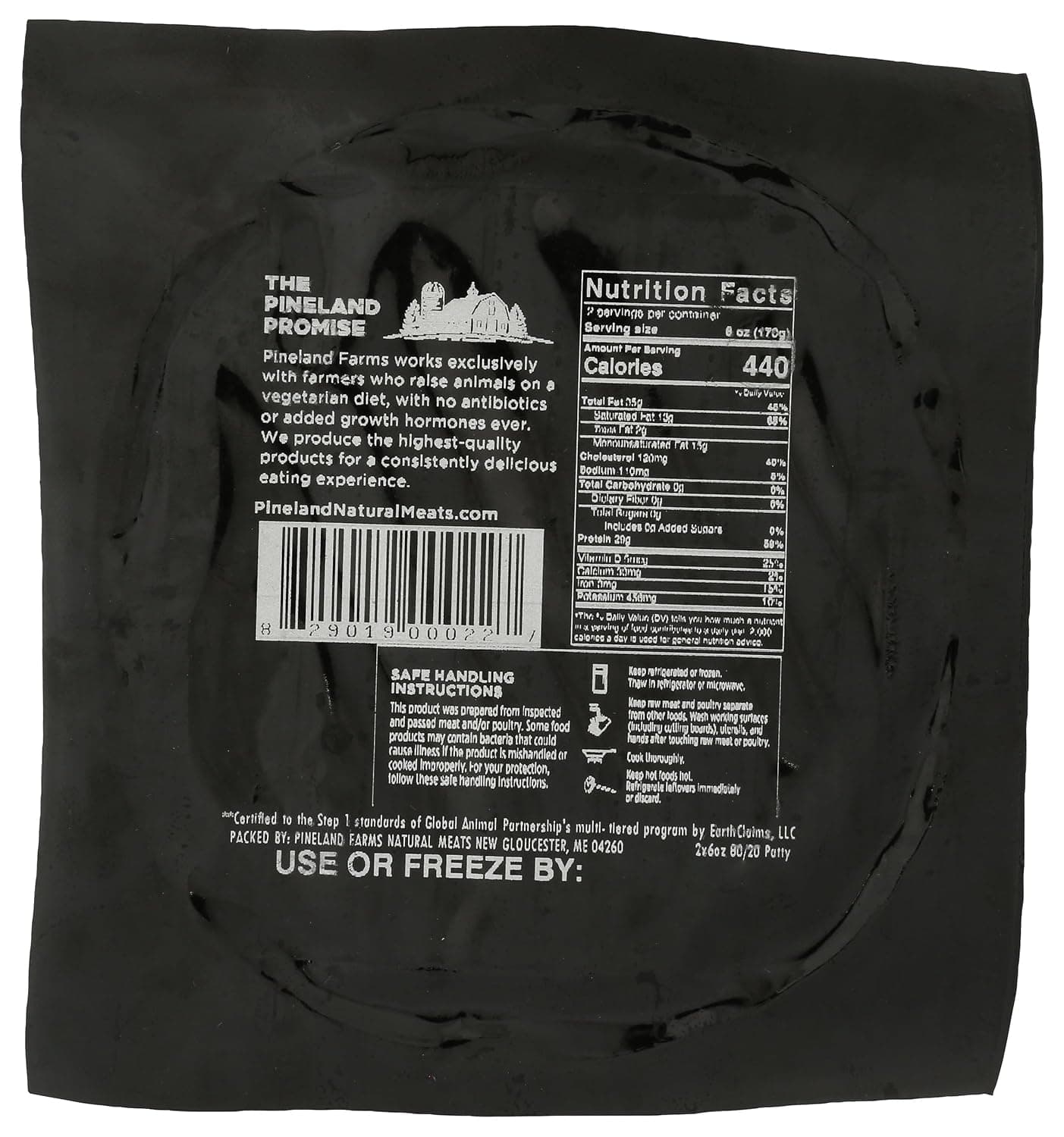 Pineland Farms Natural Meats, Beef Ground 80/20 Patty Tray Pack Step 1, 12 Ounce — product image 4