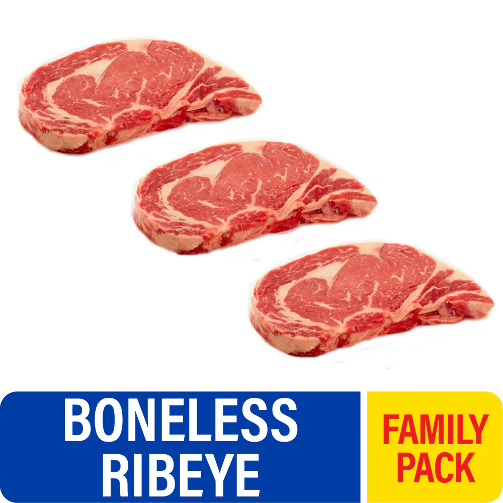 Choice Boneless Ribeye Beef Steak Family Pack — product image 2