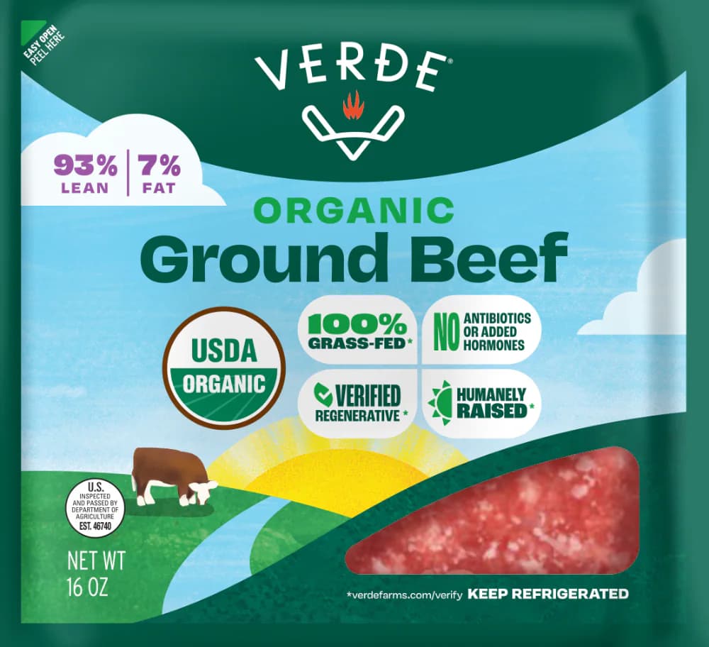 Verde® Organic Grass-Fed 93/7 Ground Beef — product image 3