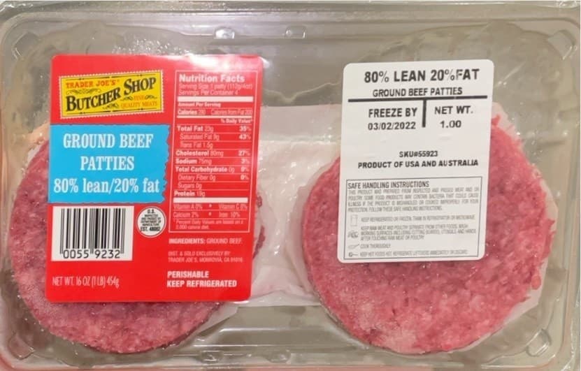 Ground Beef Patties 80/20 — product image 1