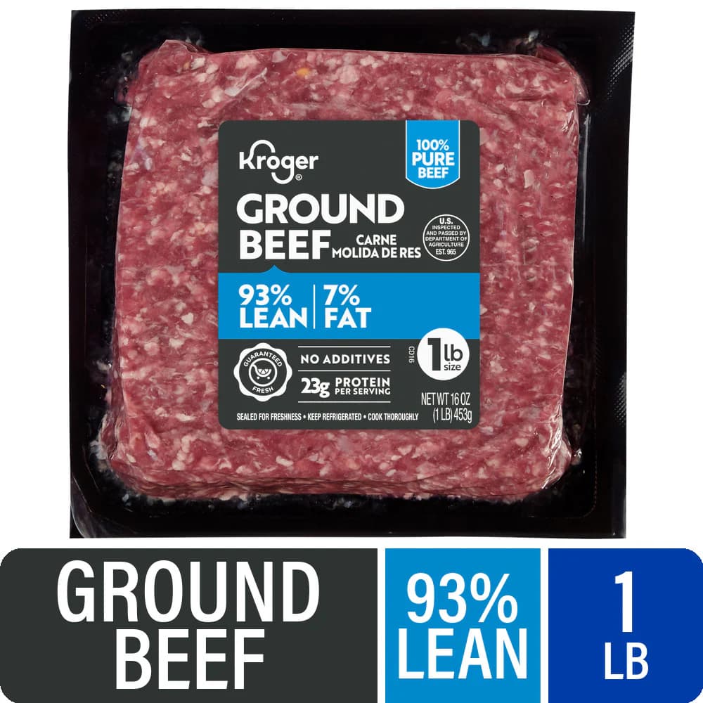Kroger® 93/7 Ground Beef Pack 1 LB — product image 2