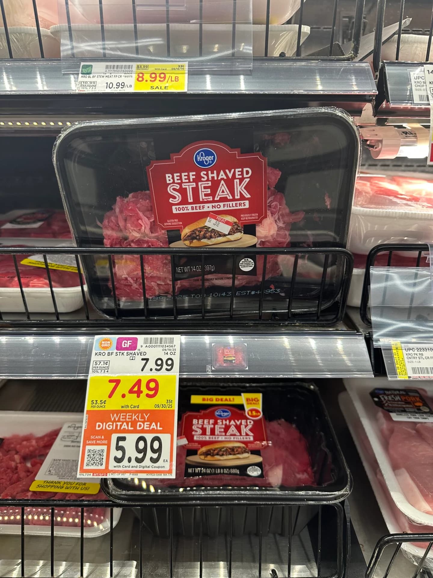 Kroger Beef Shaved Steak, 14 oz — product image 3