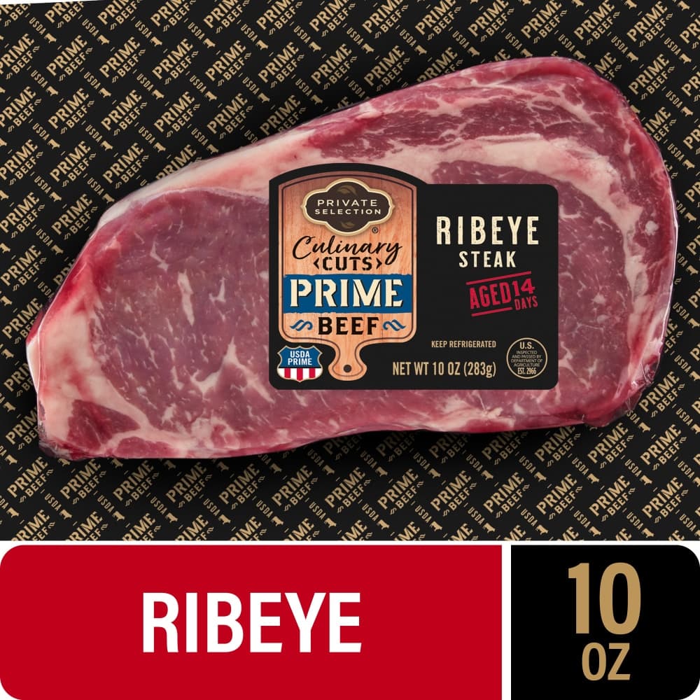 Private Selection Culinary Cuts USDA Prime Beef Ribeye Steak — product image 1