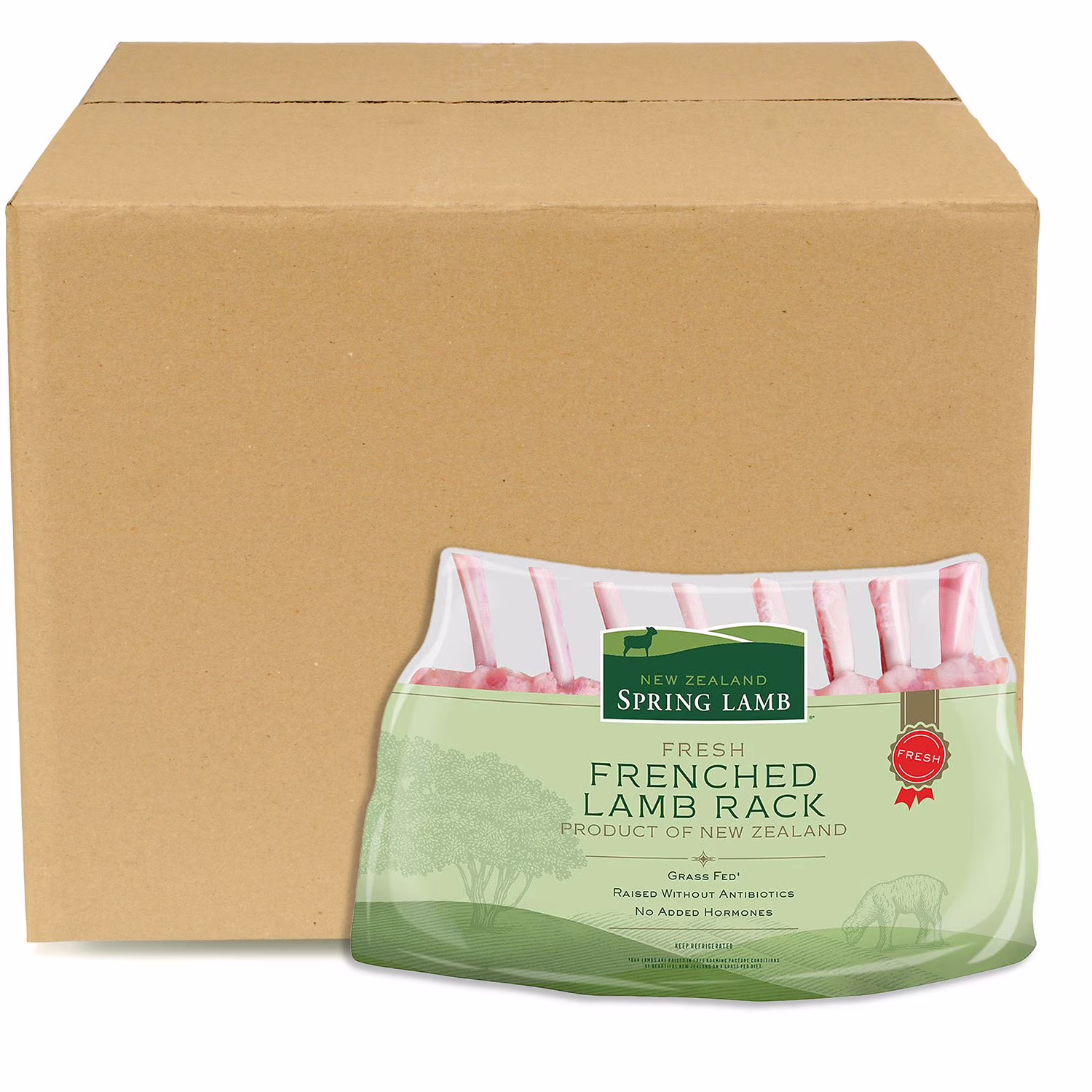 Fresh New Zealand rack of lamb, case — product image 1