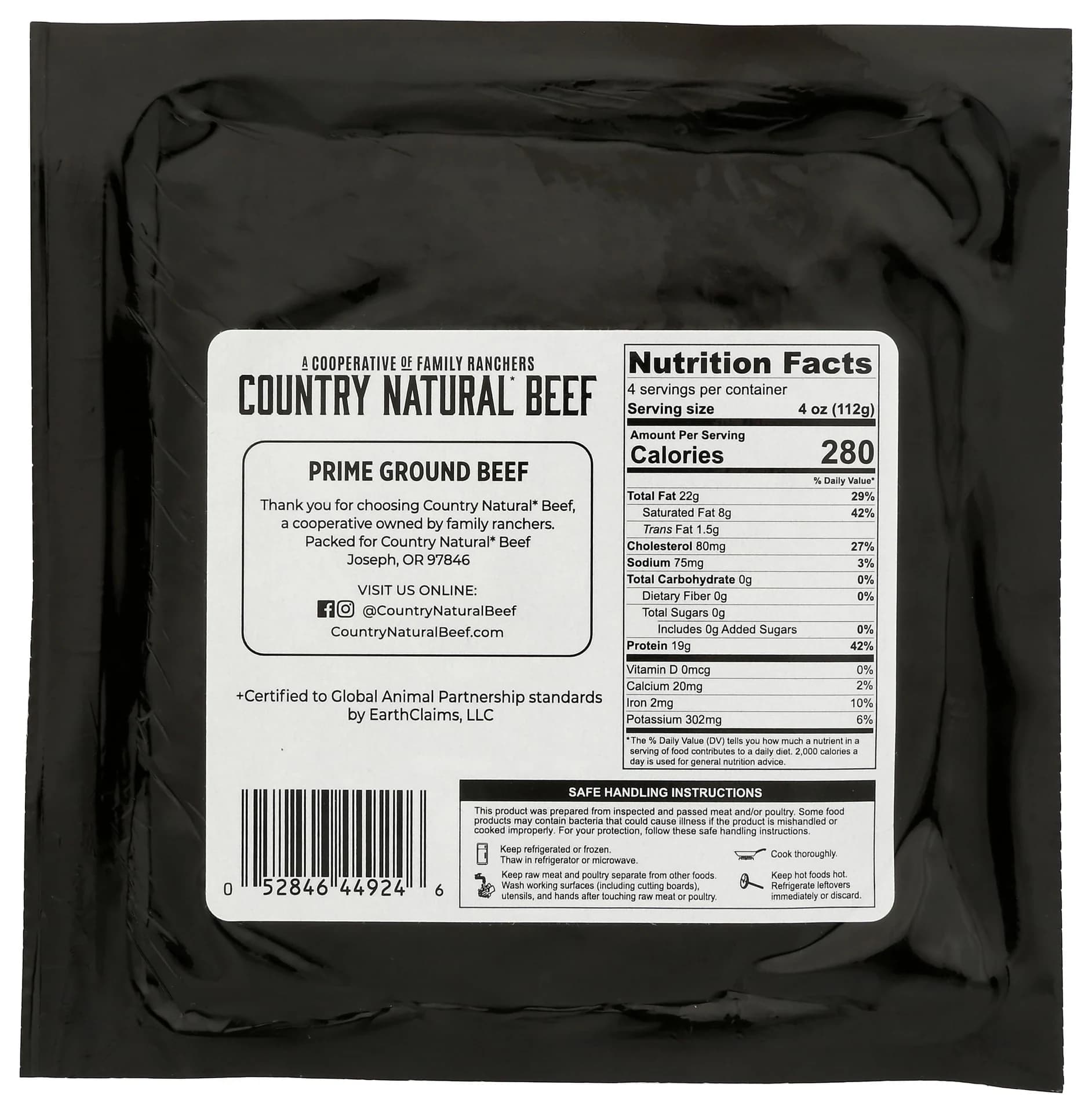 Country Natural Beef Beef Brick Prime Step 1 — product image 2
