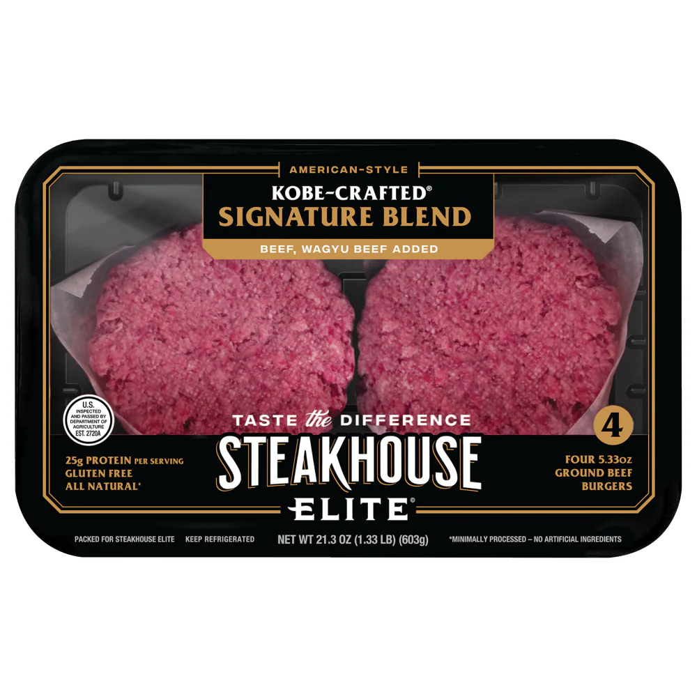 Steakhouse Elite Kobe-Crafted Signature Ground Beef Burgers — product image 2