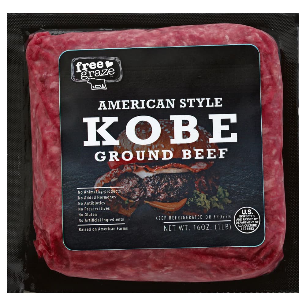 Free Graze American Style Kobe Ground Beef, 1 lb — product image 2
