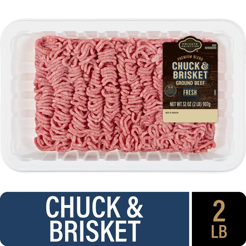 Private Selection Premium Blend Chuck and Brisket Ground Beef, 2 lb — product image 1
