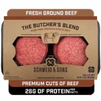 Schweid & Sons The Butcher's Blend 75/25 Ground Beef Burgers 5.3oz/4ct — product image 1