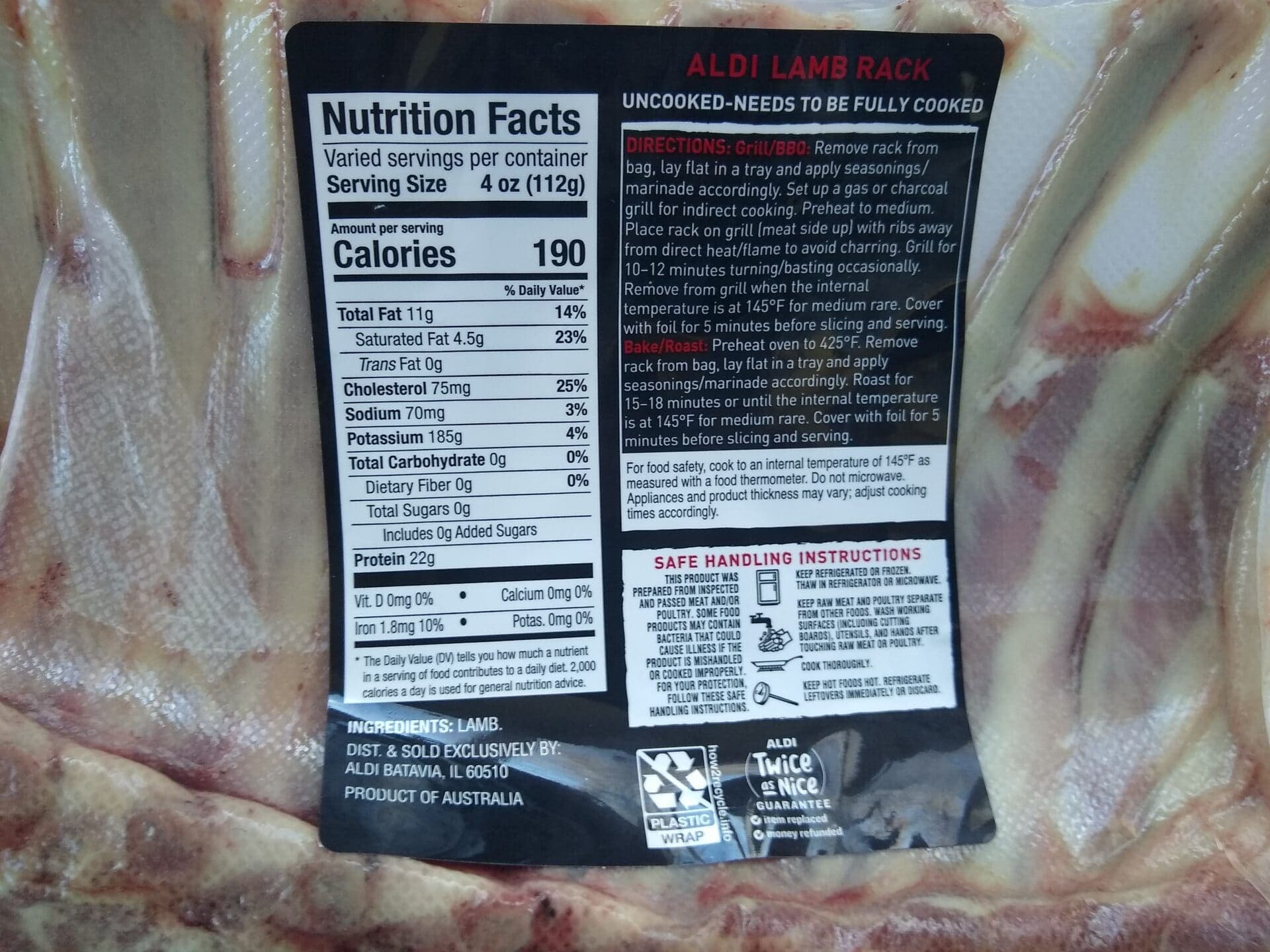 Specially Selected Fresh Rack of Lamb — product image 2