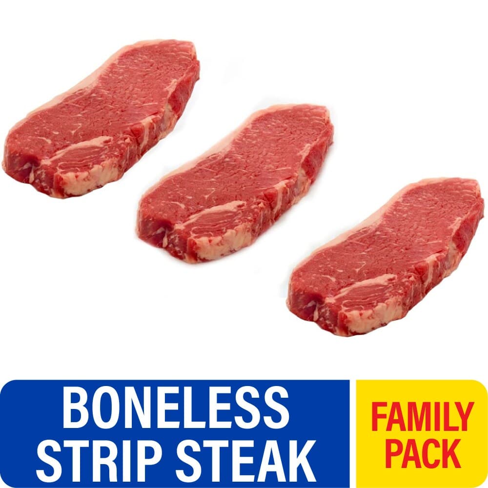 Choice Boneless Beef Strip Steak Family Pack — product image 2
