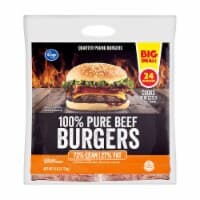 Kroger® 73% Lean 100% Pure Beef Quarter Pound Burgers BIG Deal! — product image 1