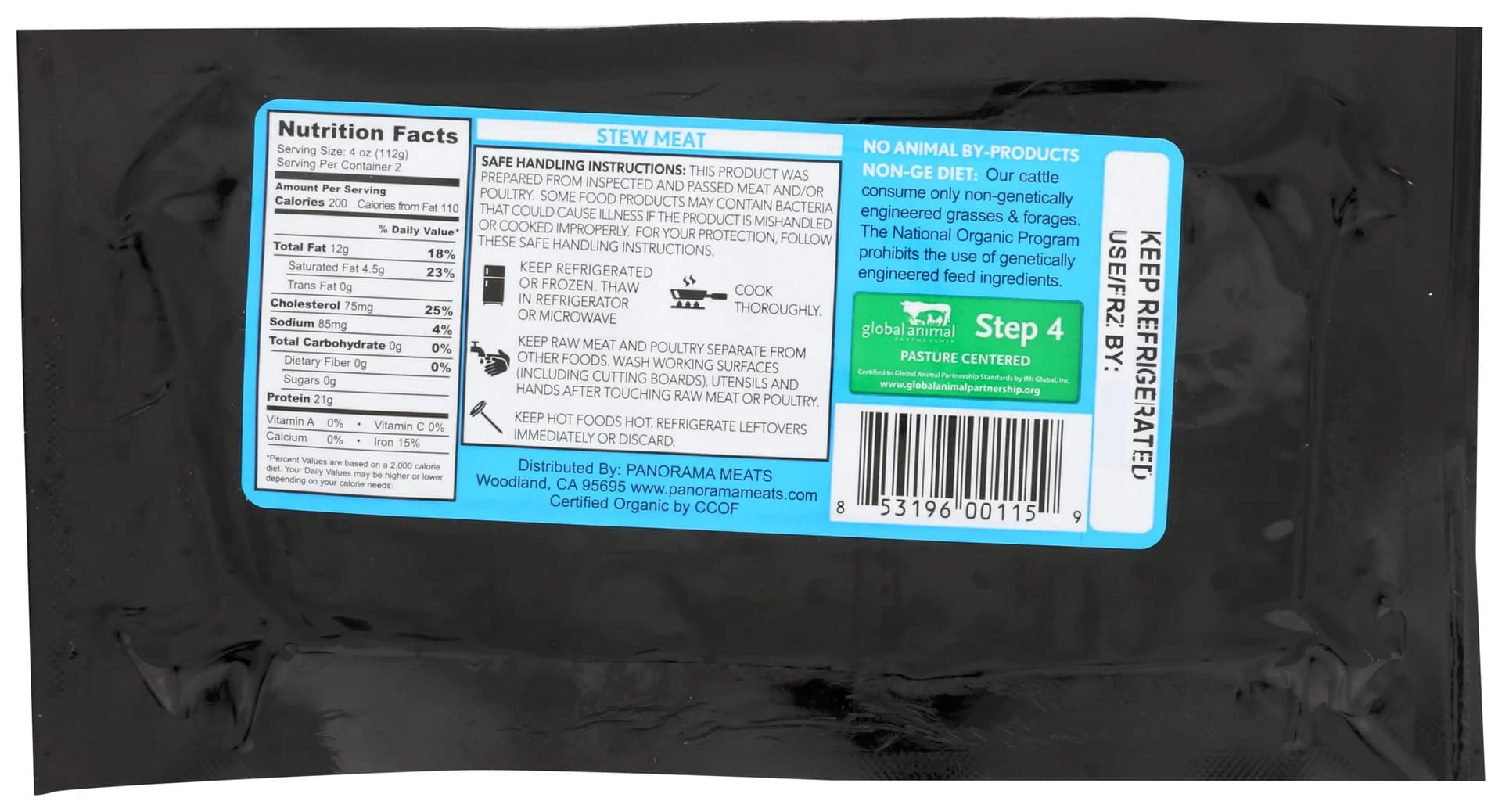 Panorama Organic Beef Stew Meat — product image 2