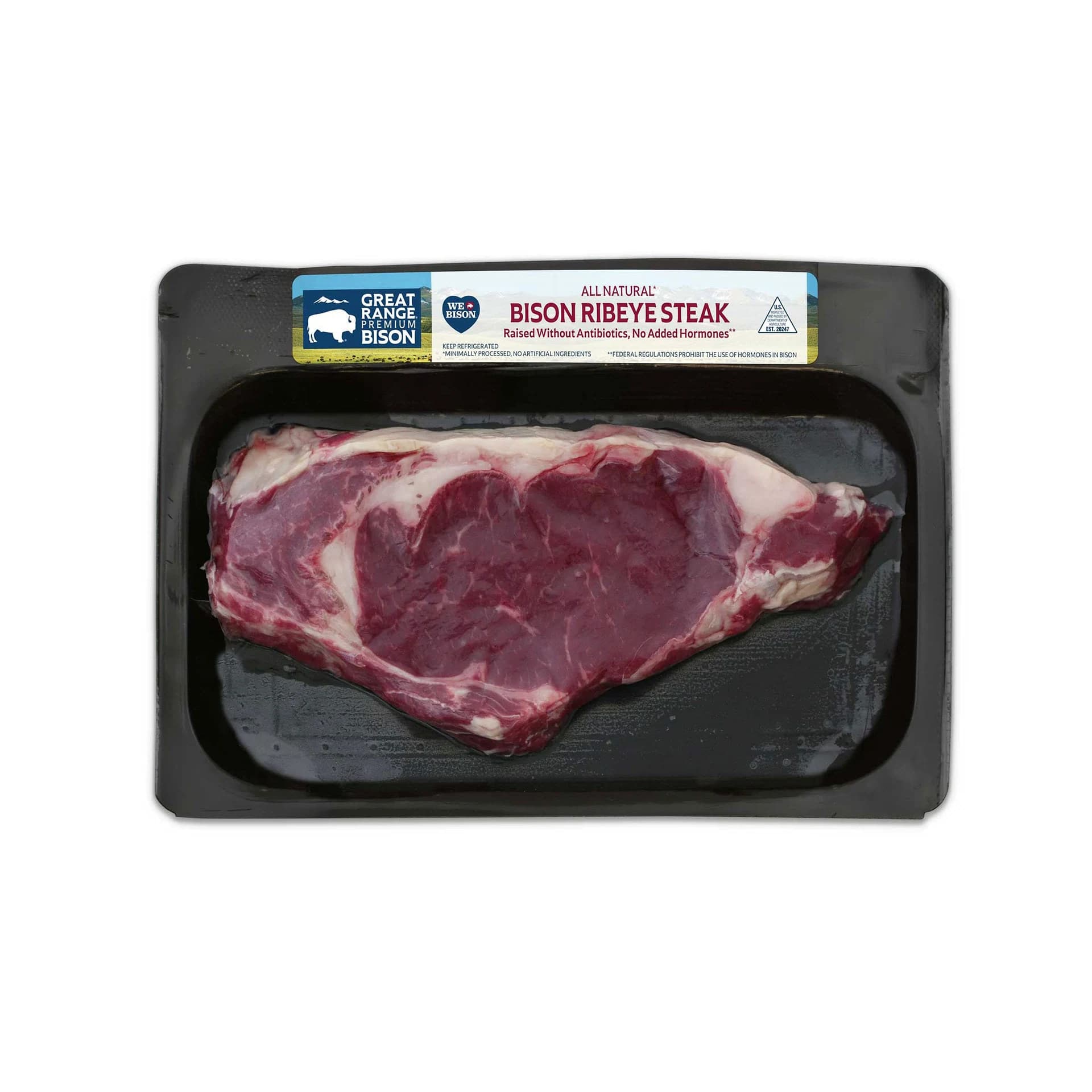 Great Range Bison Boneless Bison Ribeye Steak — product image 1