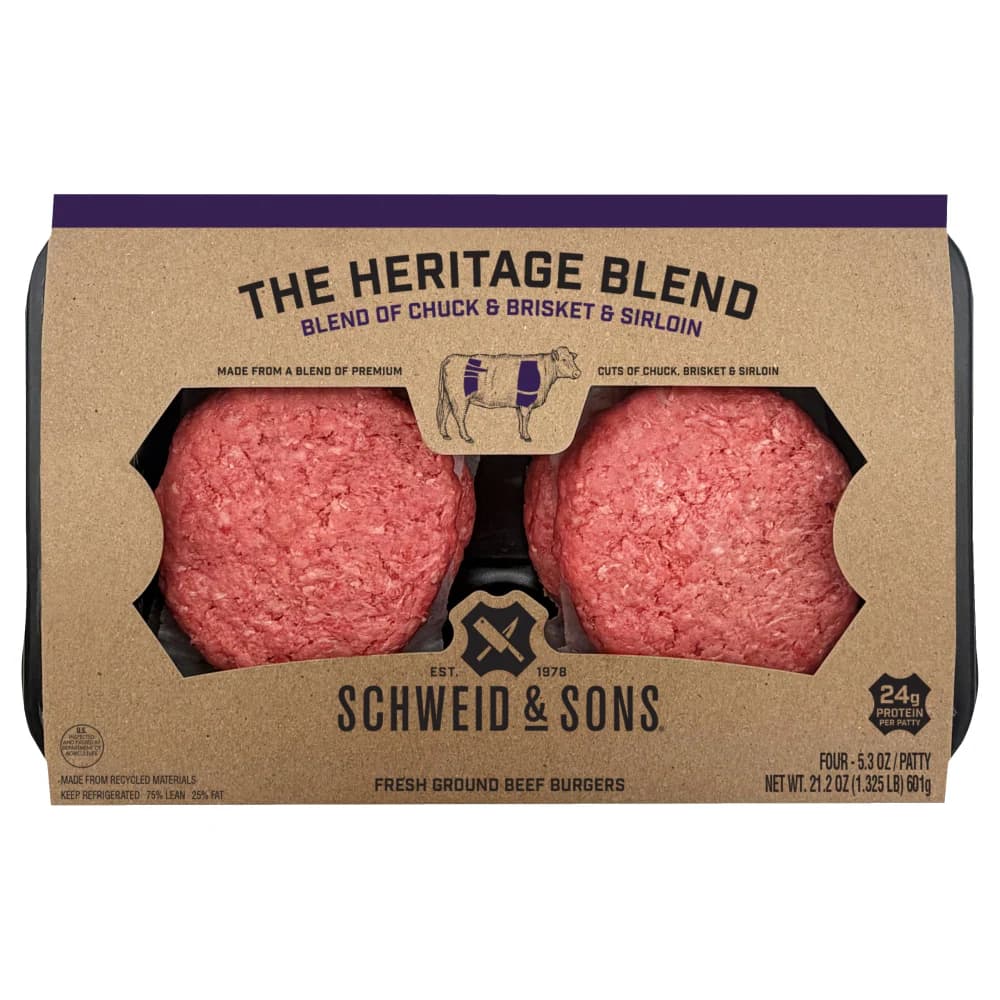 Schweid & Sons Heritage Blend Burger Patties — product image 2