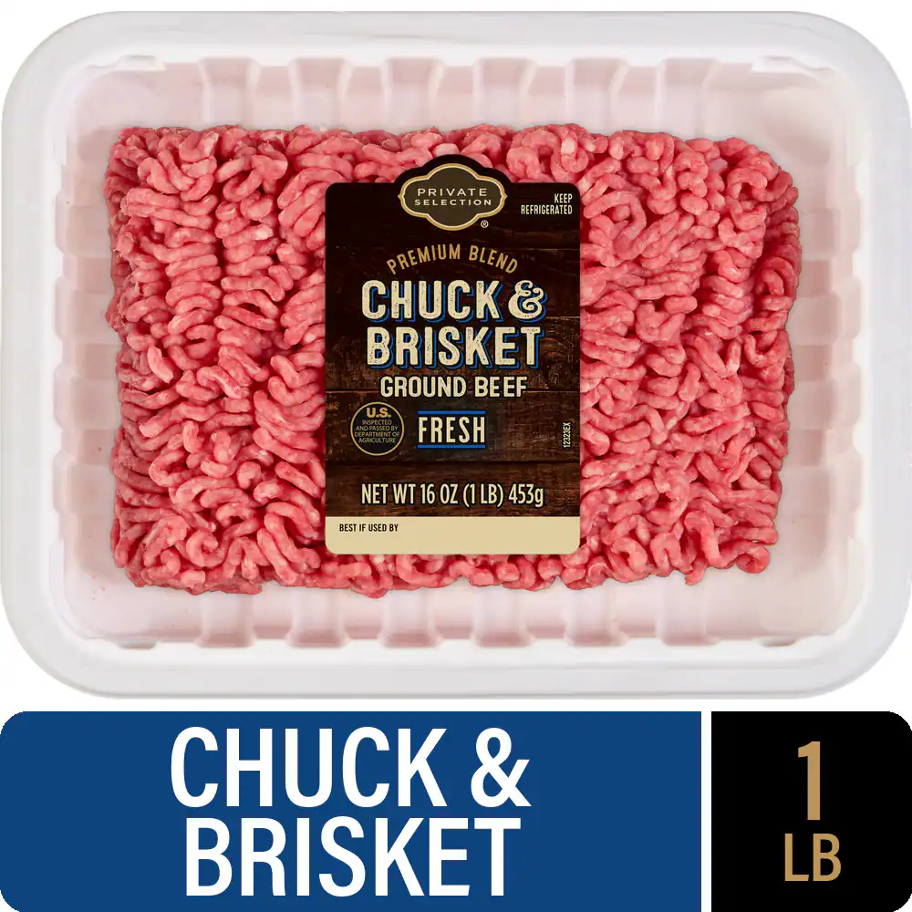 Private Selection Premium Blend Chuck and Brisket Ground Beef, 1 lb — product image 1