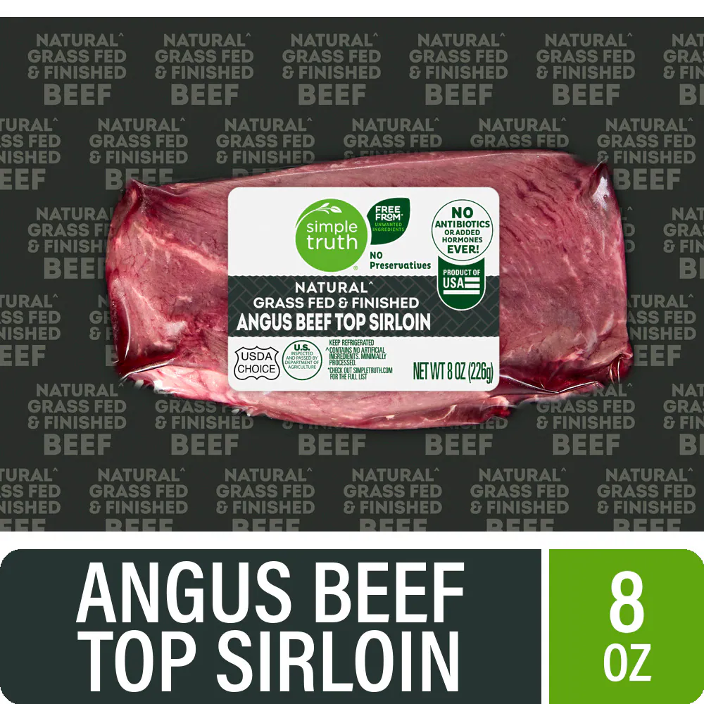 Simple Truth Natural Grass Fed Angus Beef Top Sirloin Steak — product image 1
