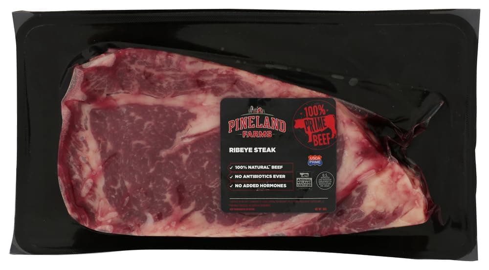 Pineland Farms Natural Meats Boneless Prime Beef Ribeye Steak, 12 oz — product image 1