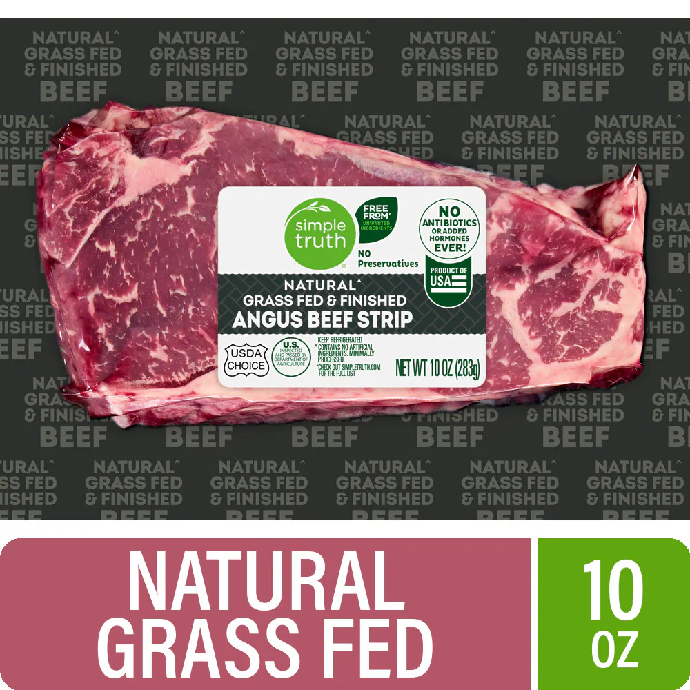 Simple Truth® Natural Grass Fed Angus Beef Strip Steak — product image 2
