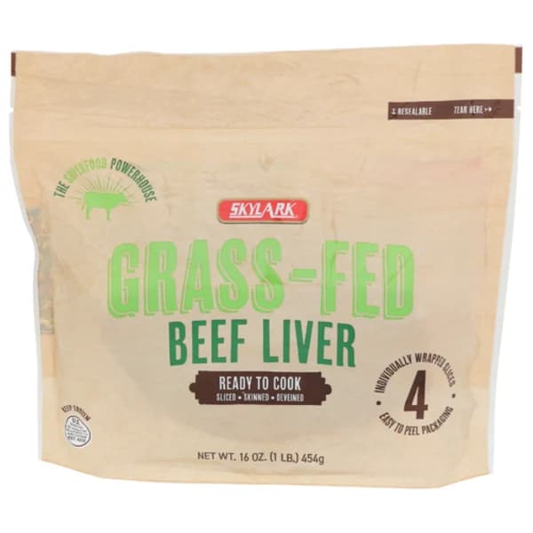 Skylark Frozen Grass-Fed Beef Liver — product image 1