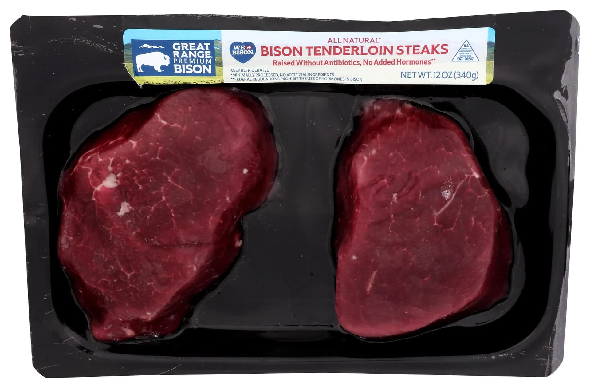 Great Range Bison Bison Tenderloin, 12 OZ — product image 1