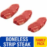 Choice Boneless Beef Strip Steak Family Pack — product image 1